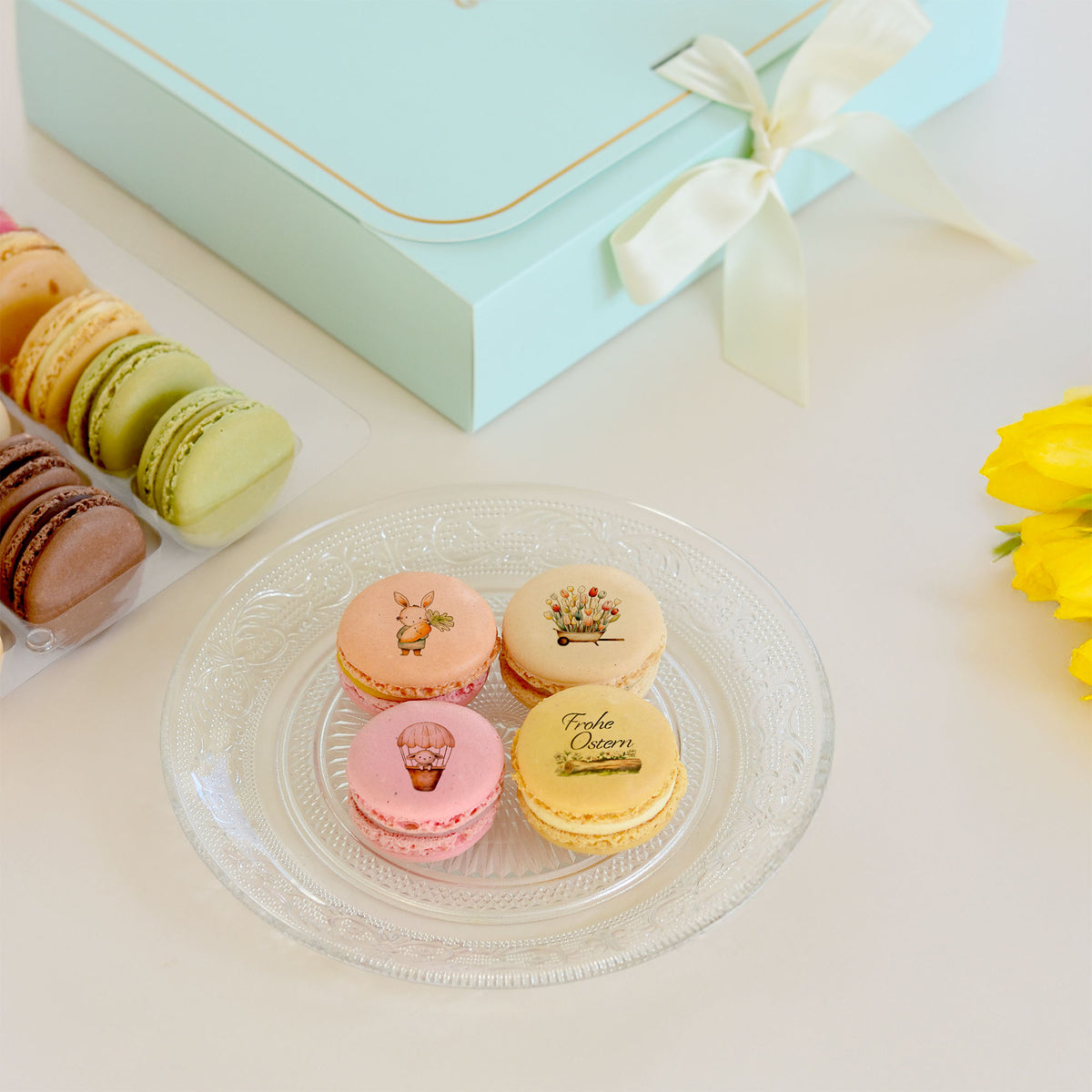24er Macaron Schachtel - Ostern