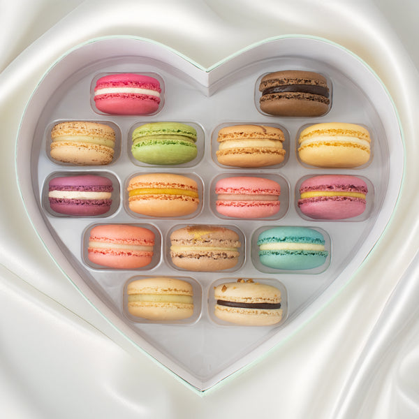 Herz Macaron Geschenkbox - Haus Kollektion