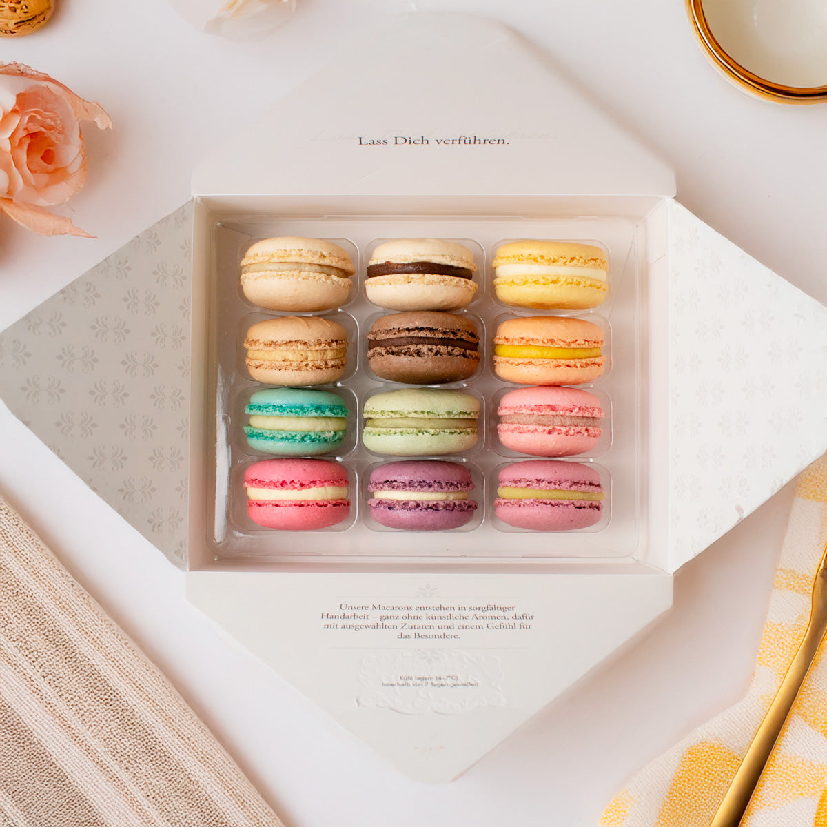 Entdecker-Set – 12er Macaron-Auswahl