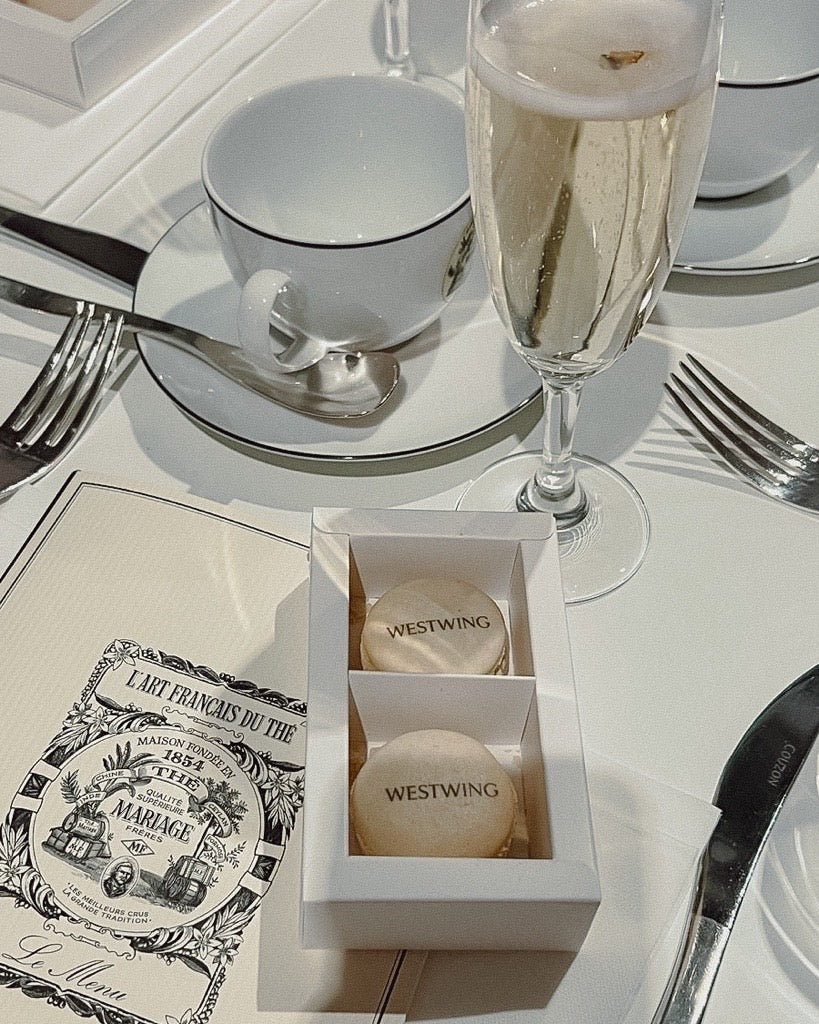 MACARONS MIT FIRMENLOGO FÜR EIN FIRMENEVENT IN PARIS