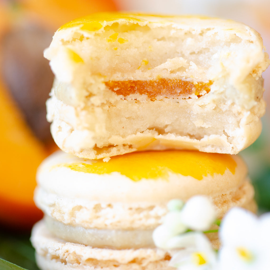Sorte des Monats (Aug): Jasmin-Aprikose Macarons