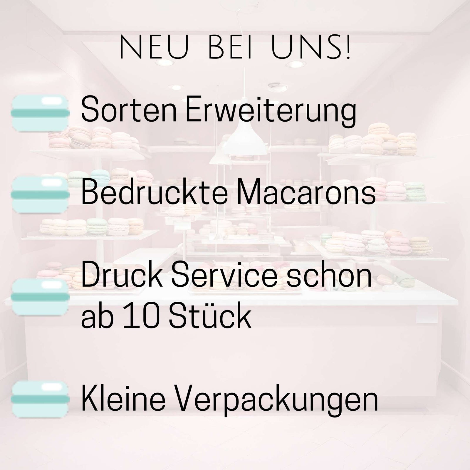 Einfach und Genussvoll: Macarons online kaufen und bestellen mit unserem neuen Produktkonfigurator!