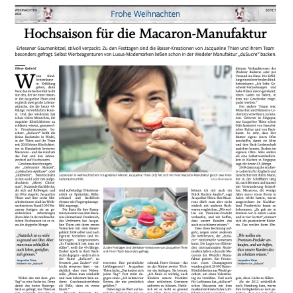 Vielen Dank für die schöne Story über uns!