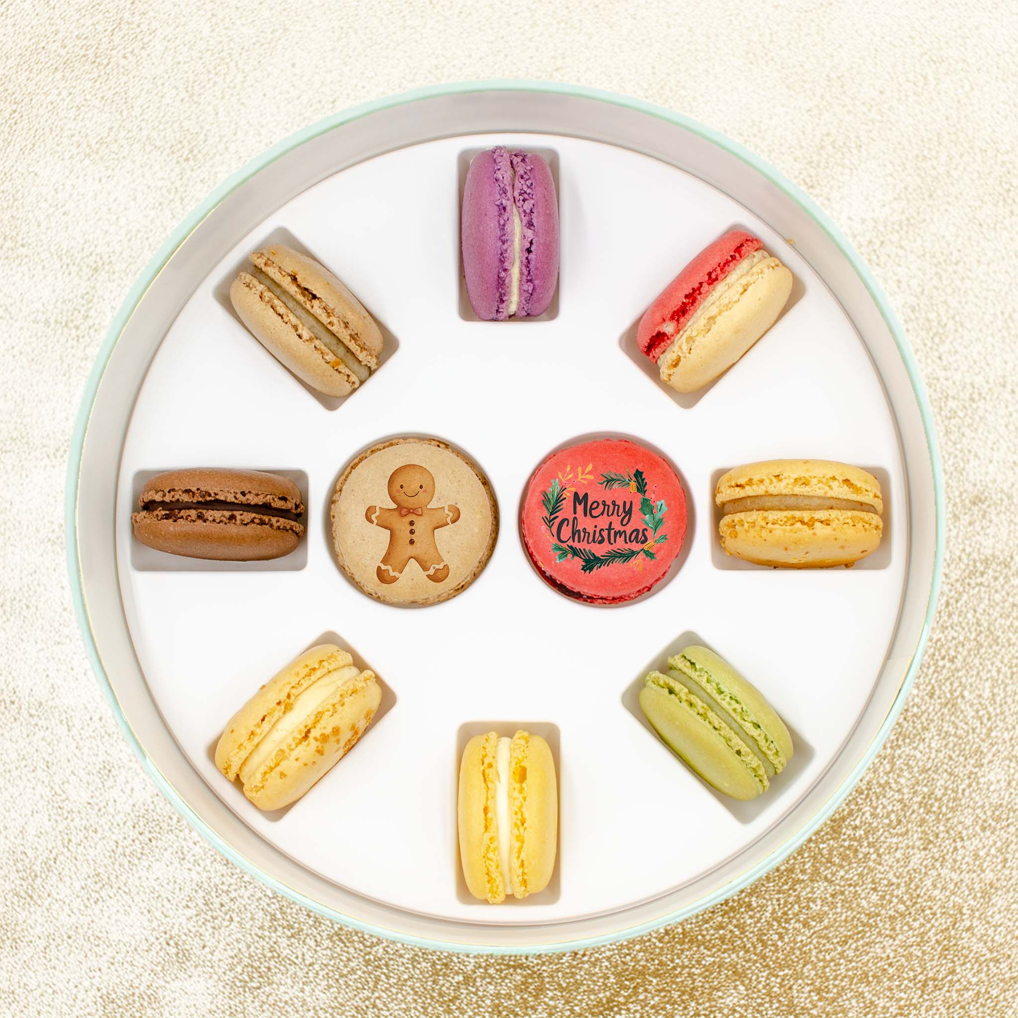 Macaron Geschenkbox  - Weihnachten