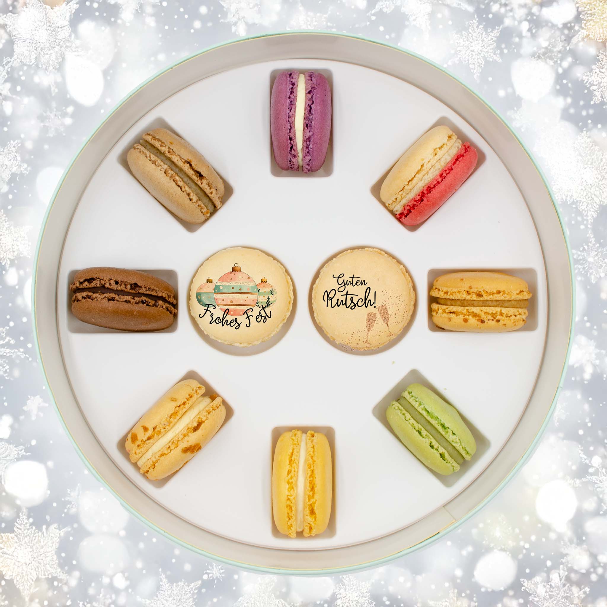 Macaron Geschenkbox  - Silvester