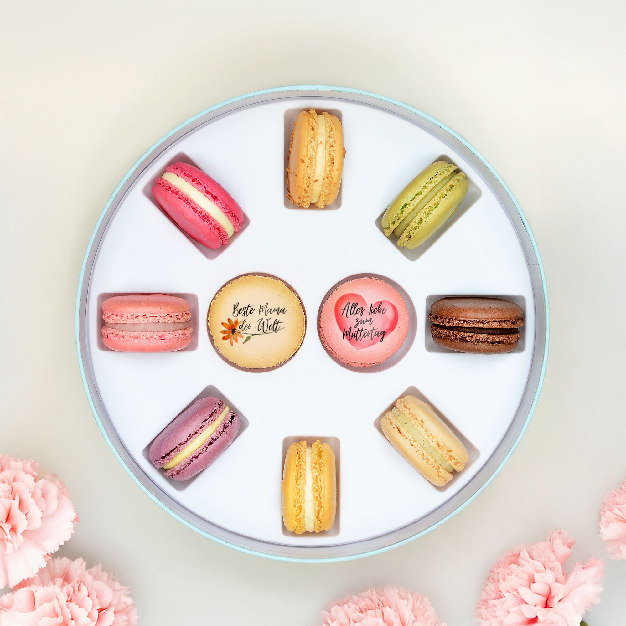 Muttertag Geschenkbox I - 10 Macarons