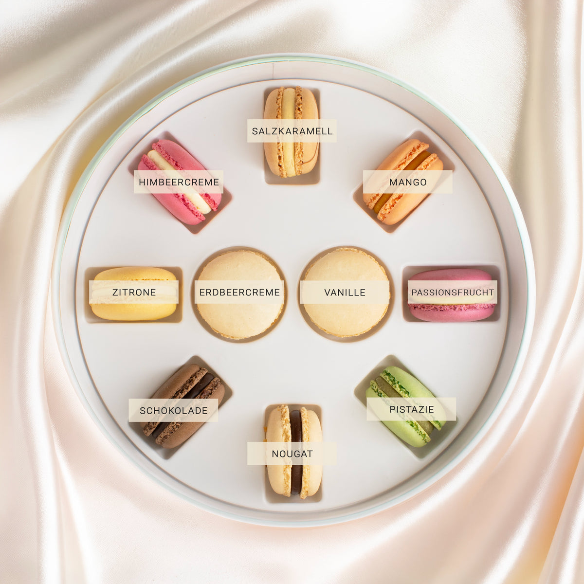 Macaron-Geschenkbox als Dankeschön
