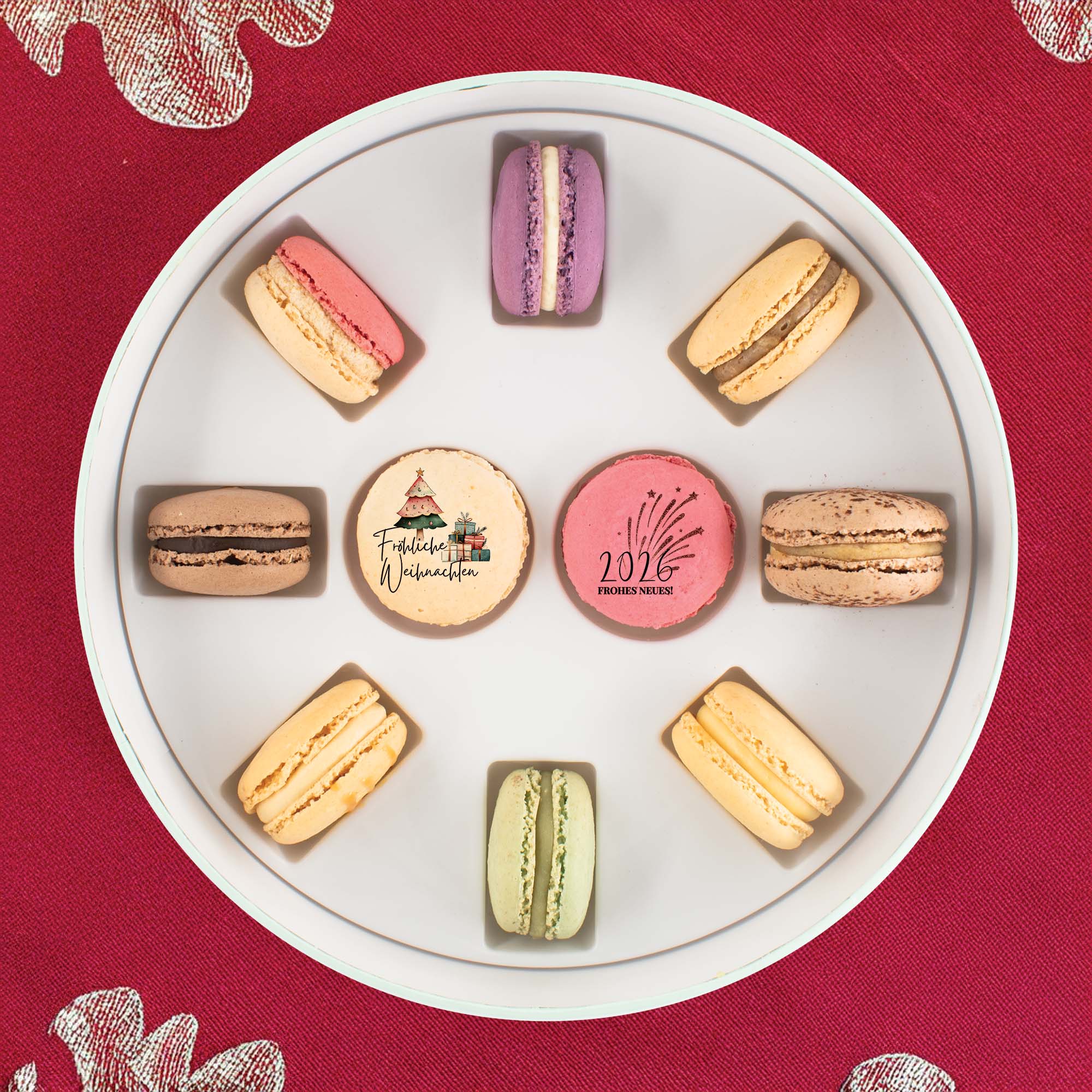 Macaron Geschenkbox  - Festlich