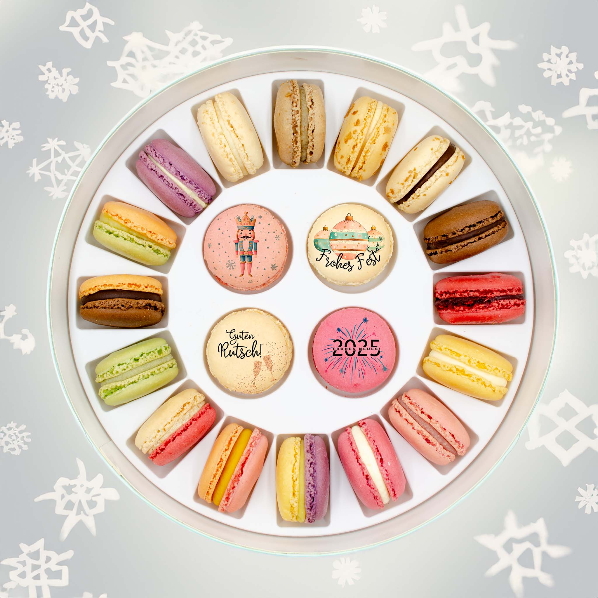 große Macaron Geschenkbox  - Silvester