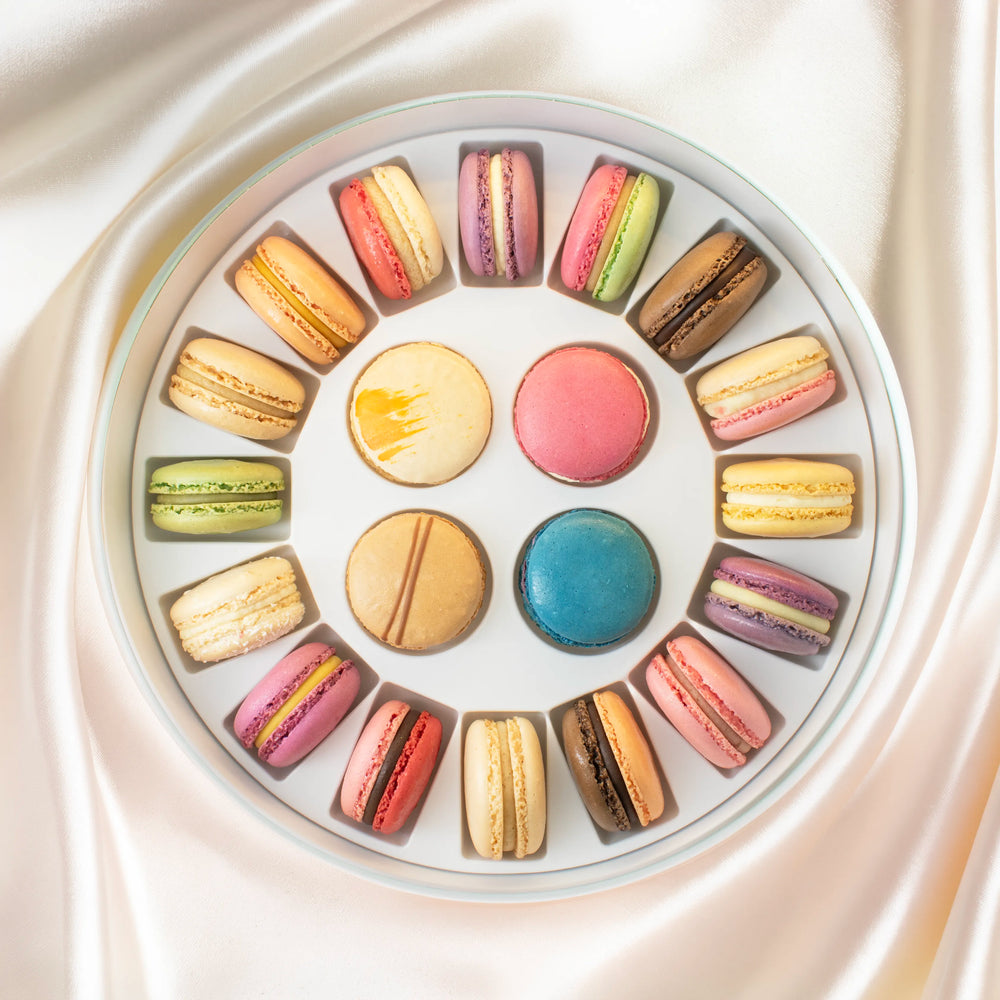 20er Macaron Geschenkbox  - Sortenkarussell