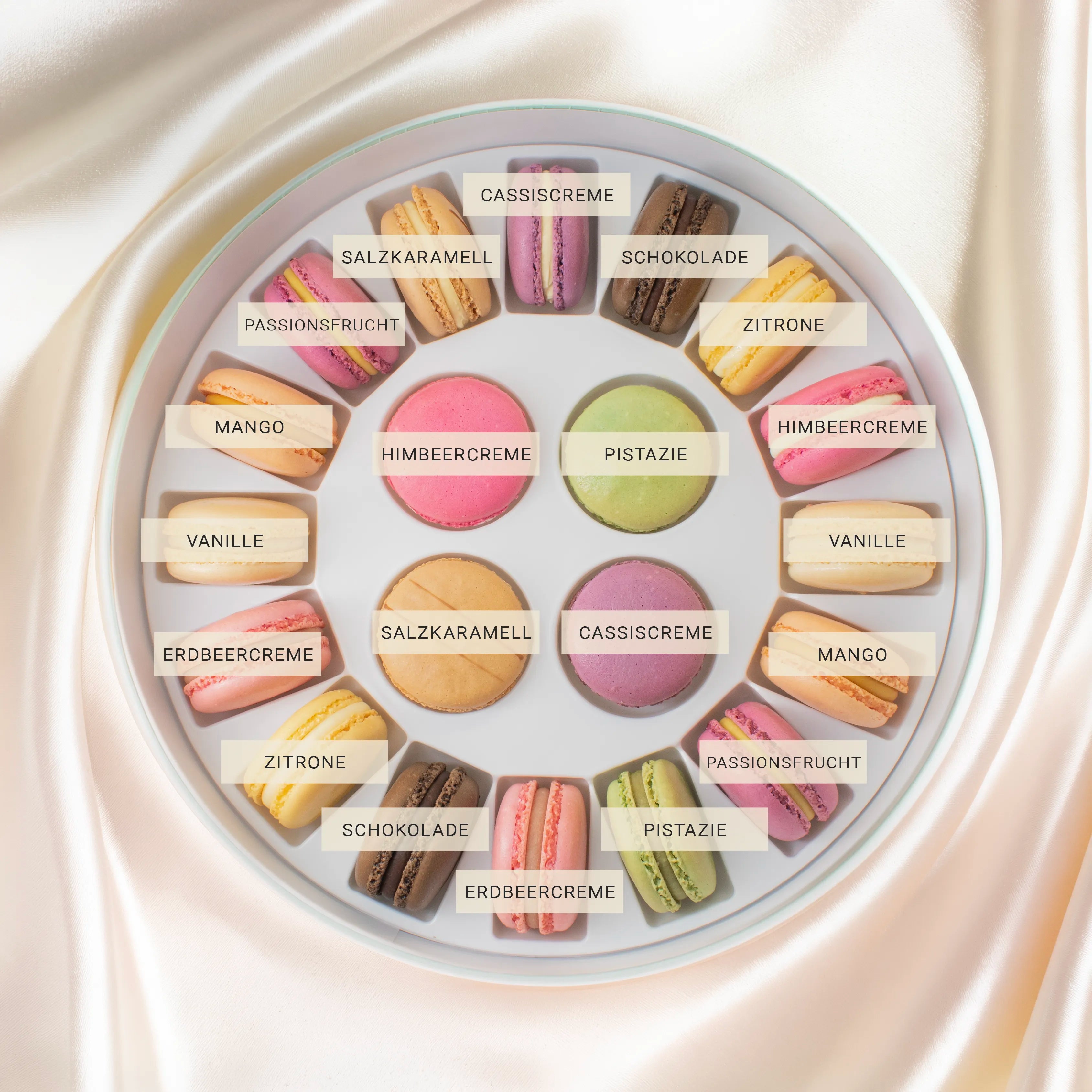 große Macaron Geschenkbox  - Haus Kollektion