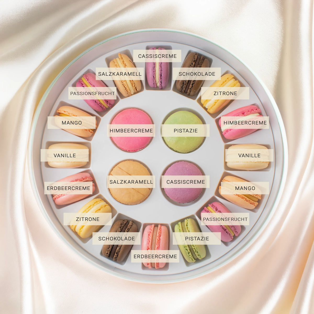 große Macaron Geschenkbox  - Haus Kollektion