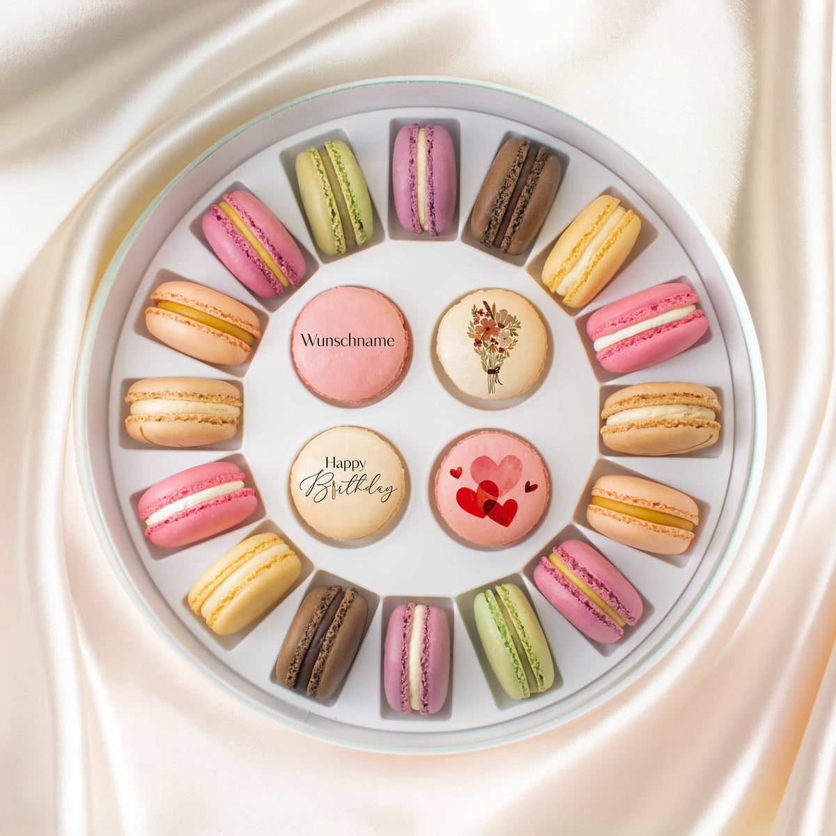 Macaron Geschenkbox zum Geburtstag - Groß