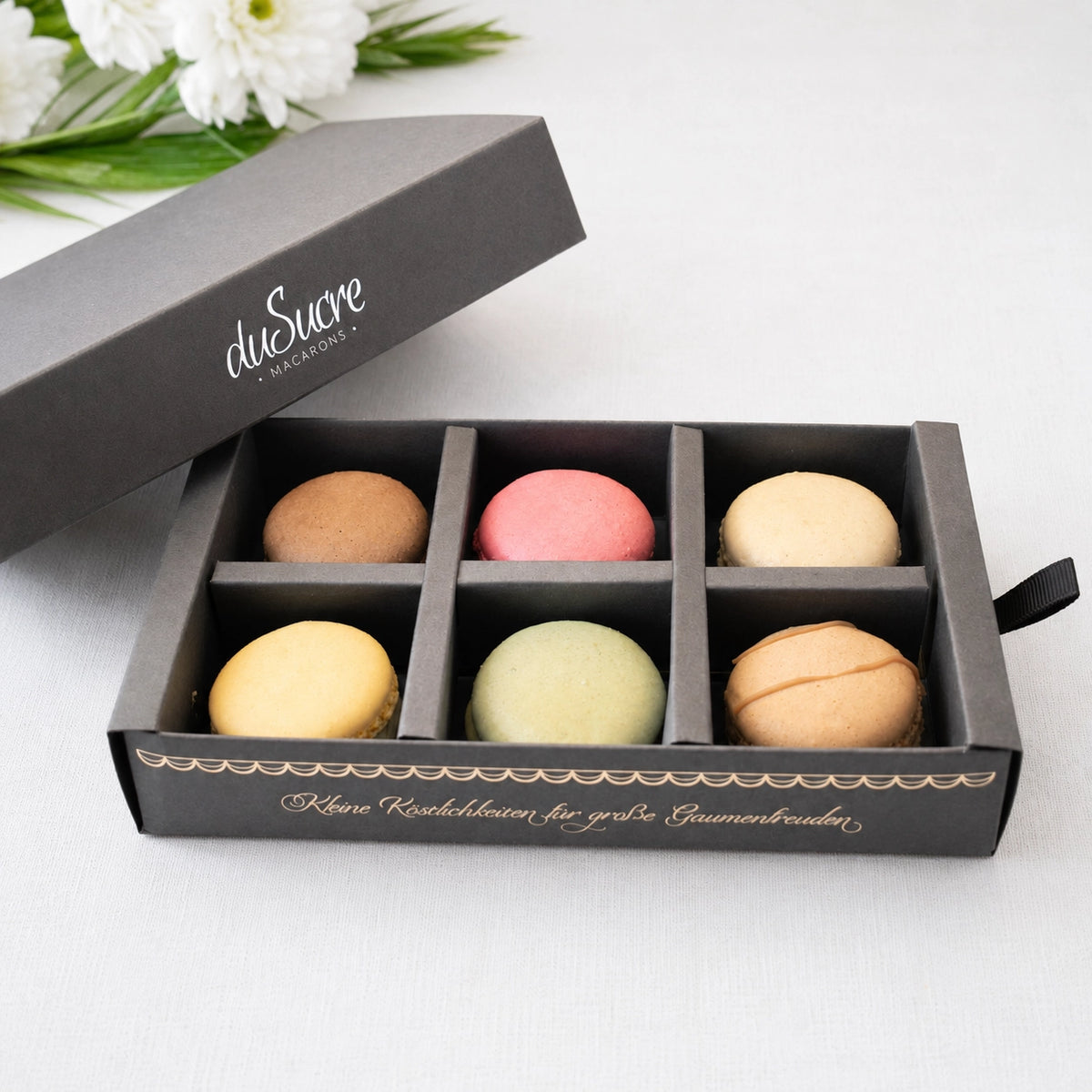 Probierbox: 6 Bestseller-Macarons