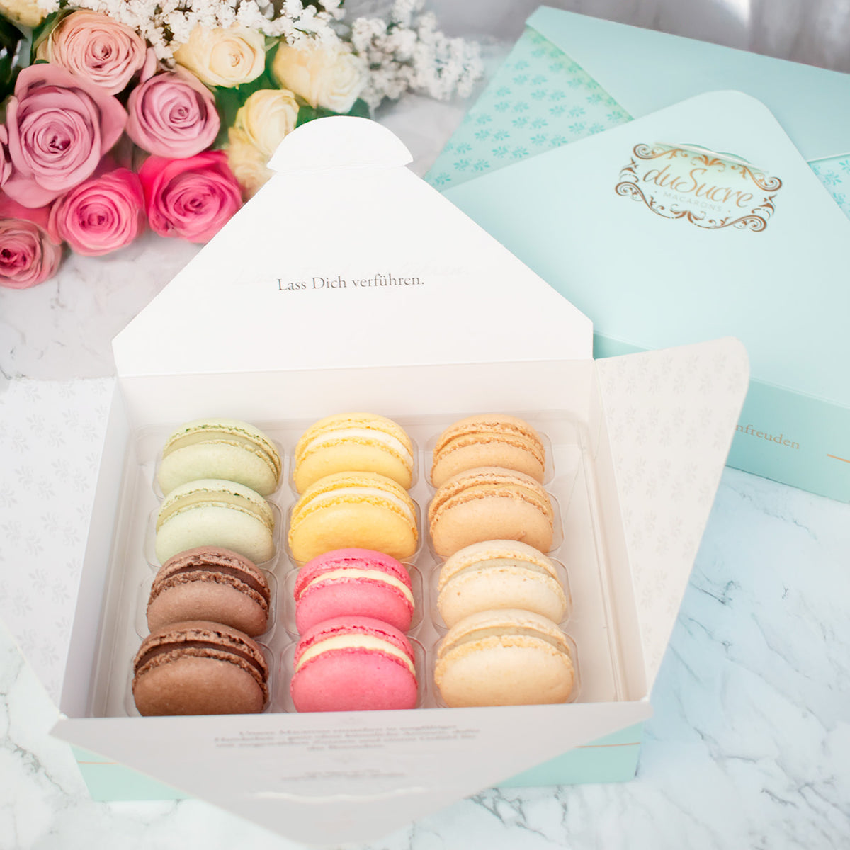 Probierset für Zwei - 12 Macarons