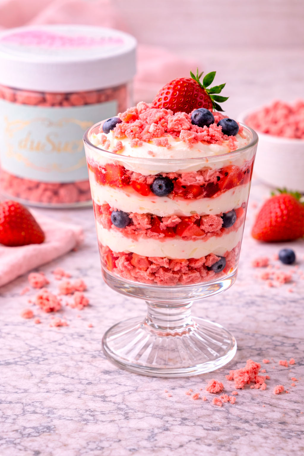 Macaron Crunch - Erdbeere