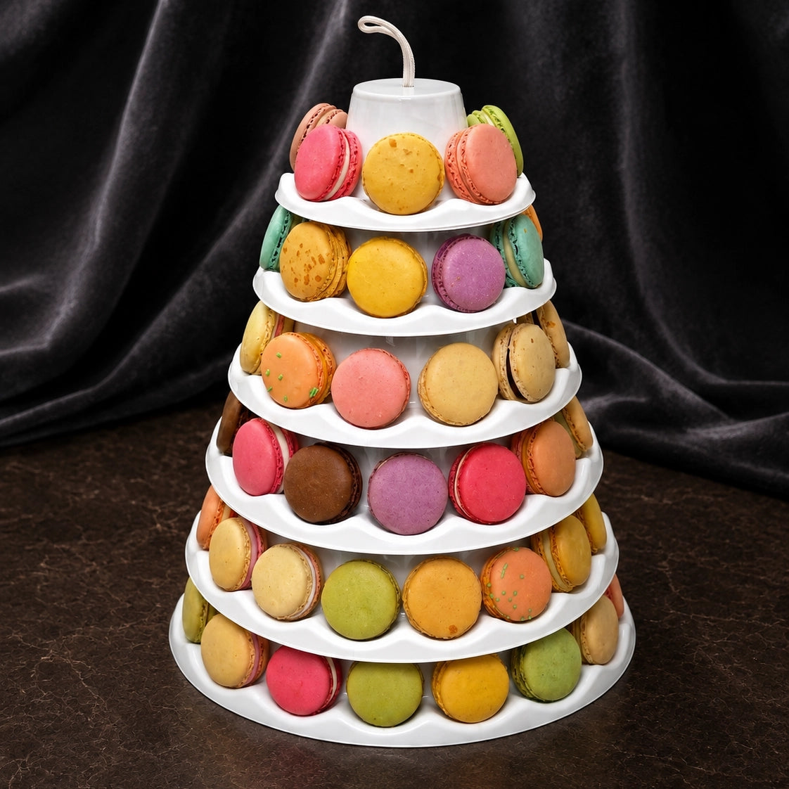 Macaron Etagere für 72 Macarons - weiss