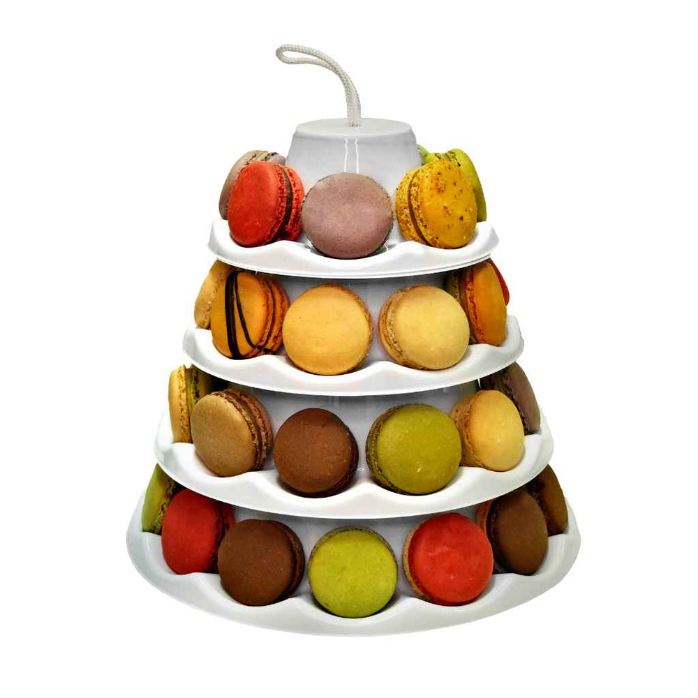 Macaron Etagere für 40 Macarons - weiß