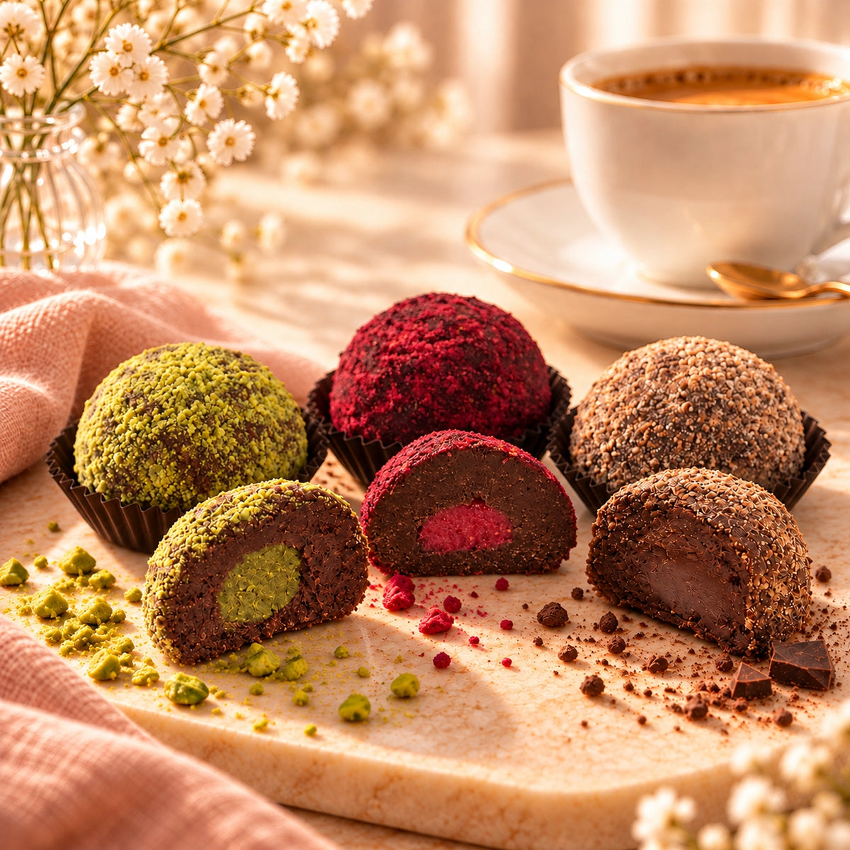 Macaron Trüffel - 4er Box