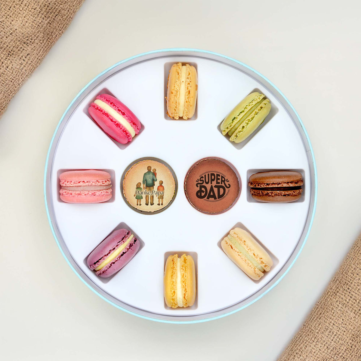 Vatertag Geschenkbox - 10 Macarons