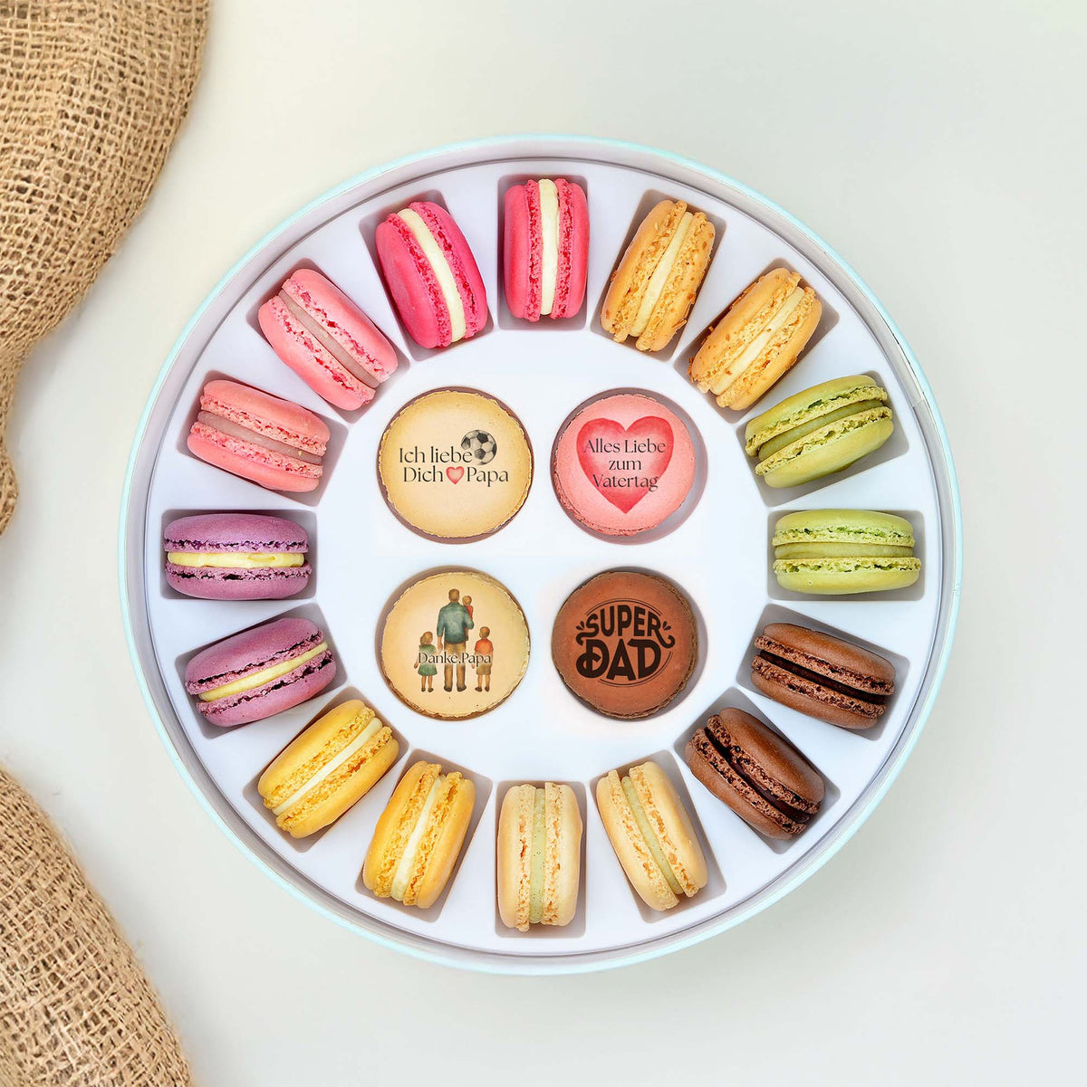 Vatertag Geschenkbox - 20 Macarons