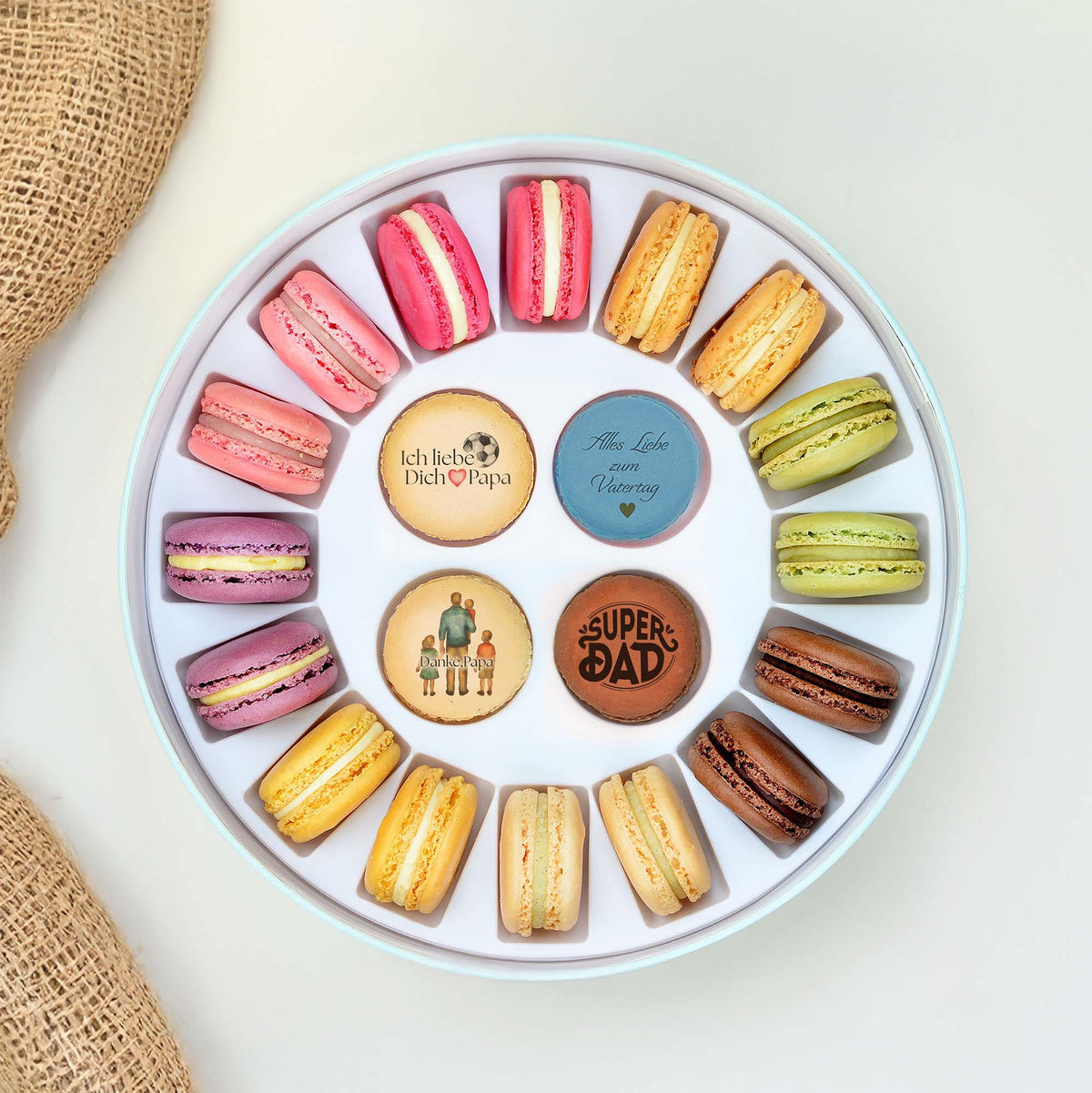 Vatertag Geschenkbox - 20 Macarons