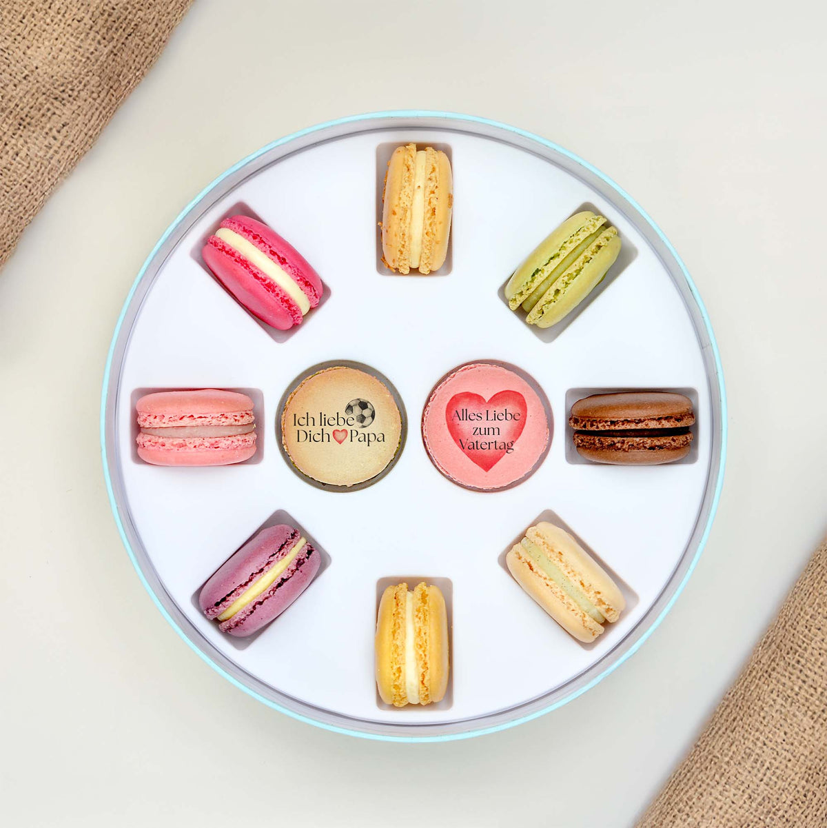 Vatertag Geschenkbox - 10 Macarons