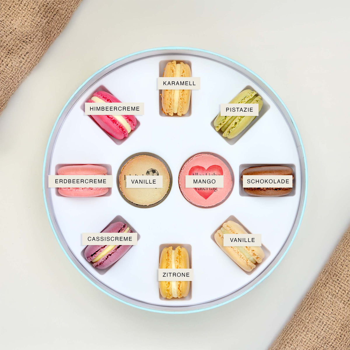 Vatertag Geschenkbox - 10 Macarons