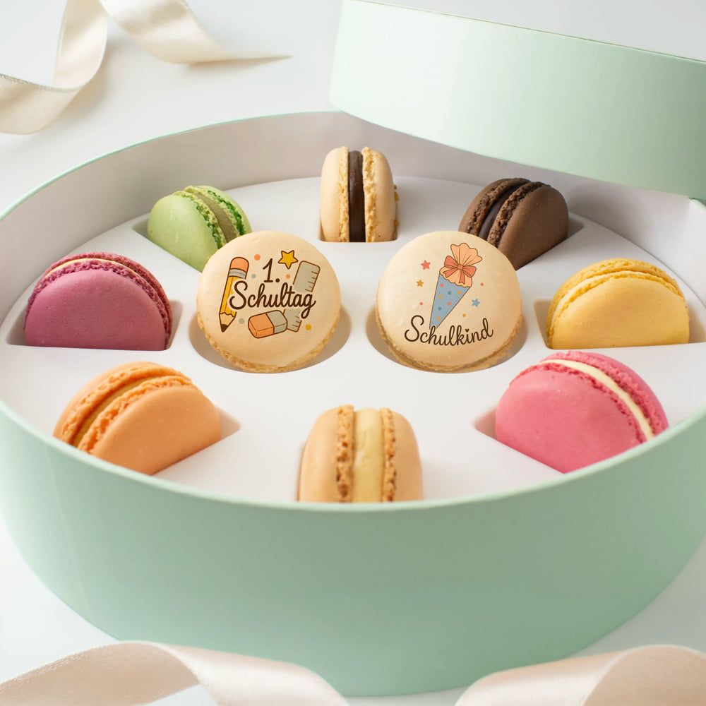 Macaron-Geschenkbox zur Einschulung