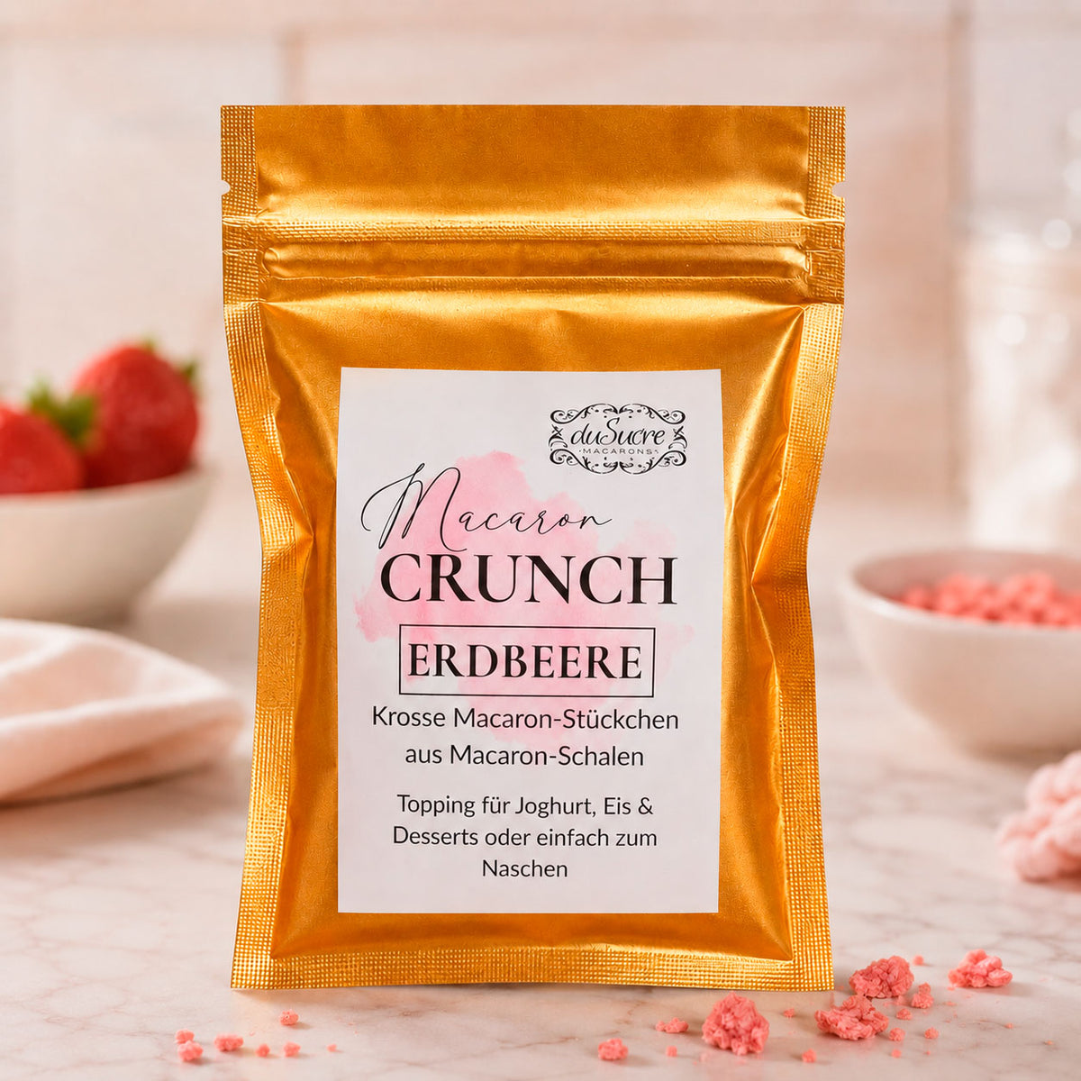 Macaron Crunch - Erdbeere