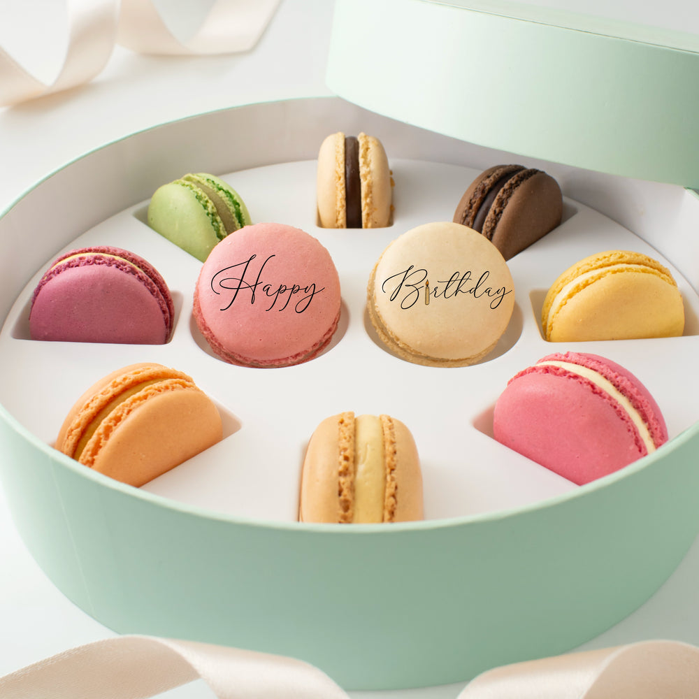Macaron Geschenkbox zum Geburtstag