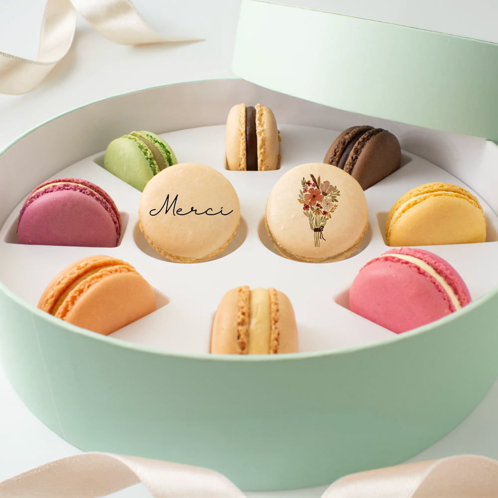 Macaron-Geschenkbox als Dankeschön