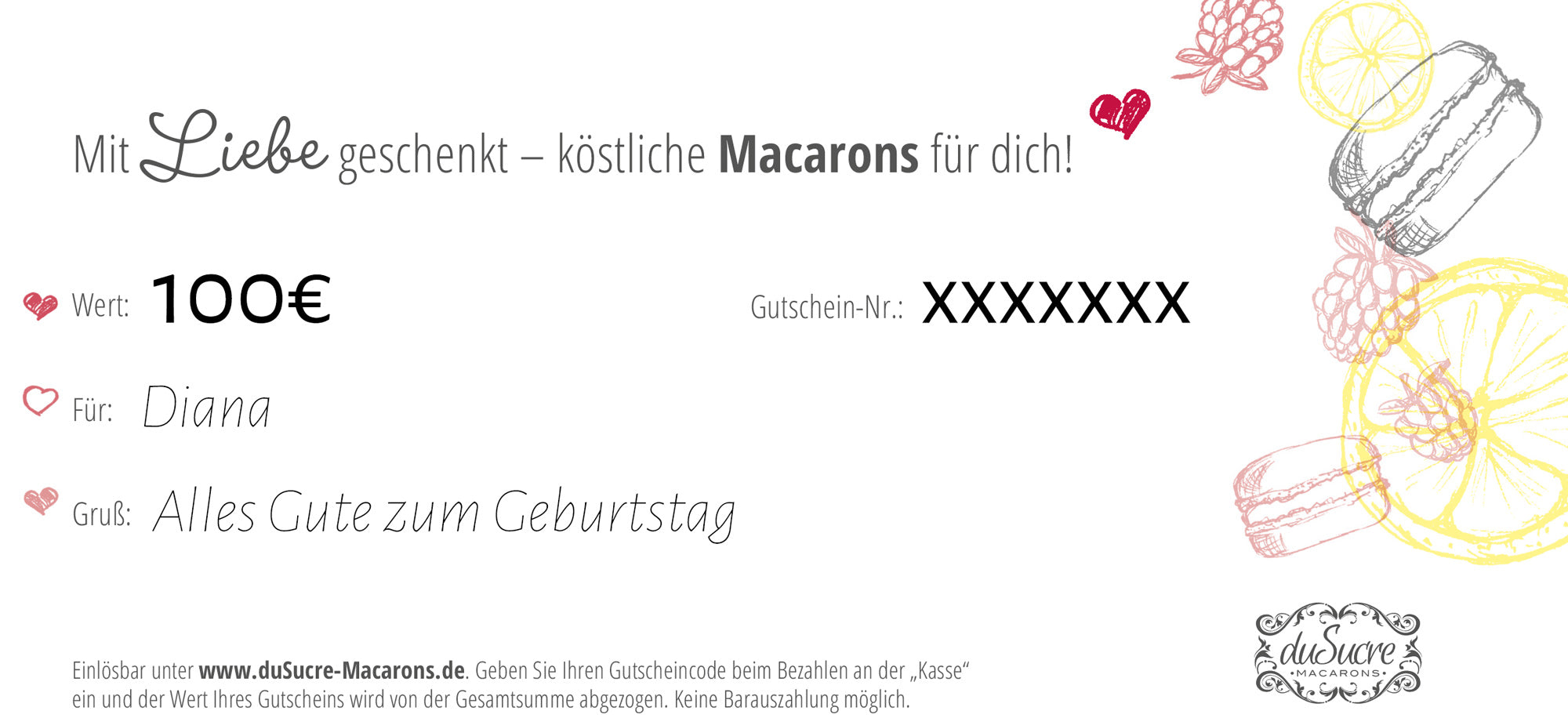 Geschenkgutschein Karte